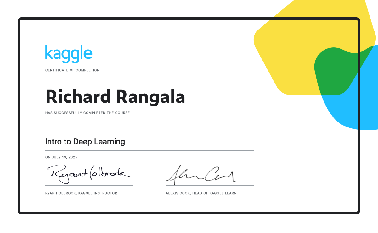 Deep Learning Certification