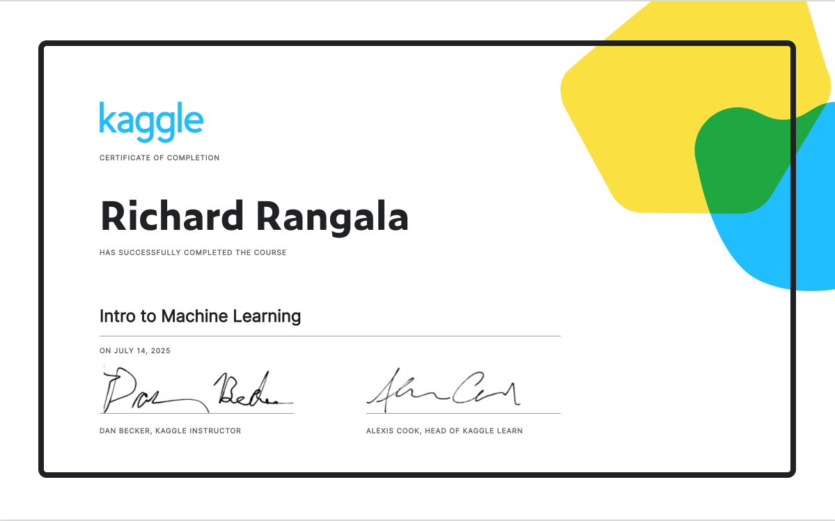 Machine Learning Certification